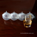 Whisky a 4 buche Round Ice Ball Stampo 2,2 pollici